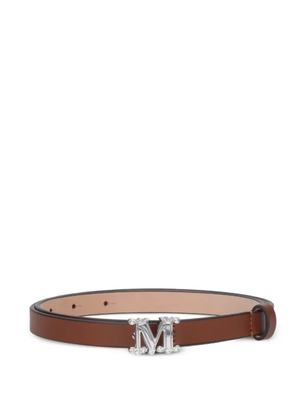 Max Mara レザーベルト | ブラウン | FARFETCH JP