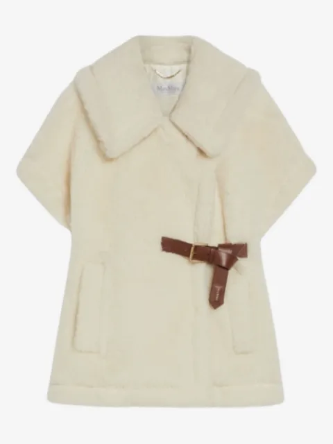 Max Mara belted sleeveless cape