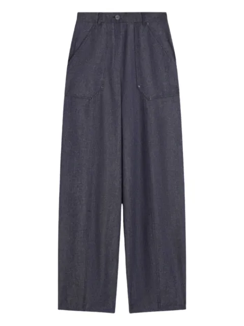 Max Mara high-waisted patch-pocket trousers