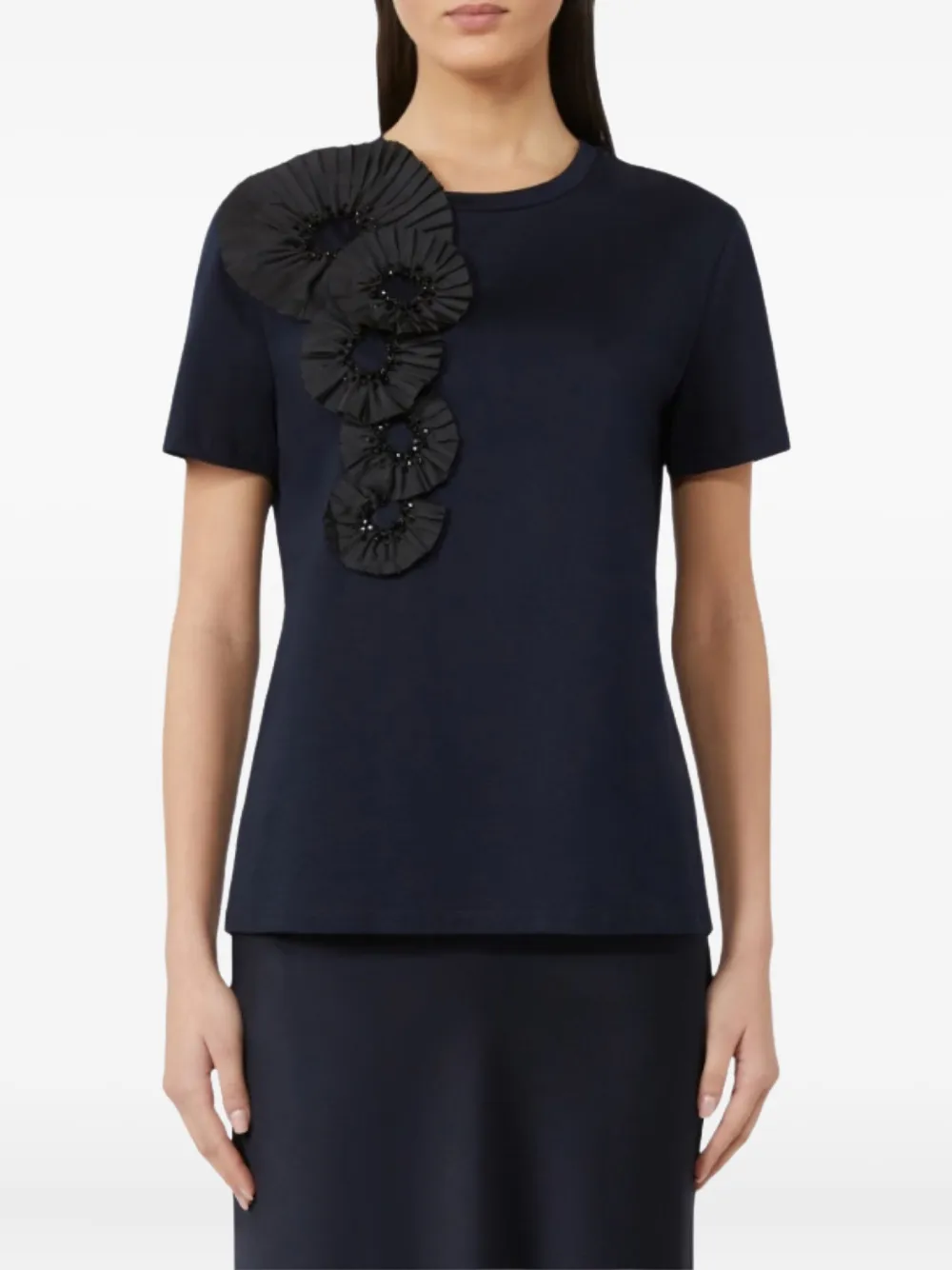 Max Mara Pontile T-shirt met korte mouwen Blauw