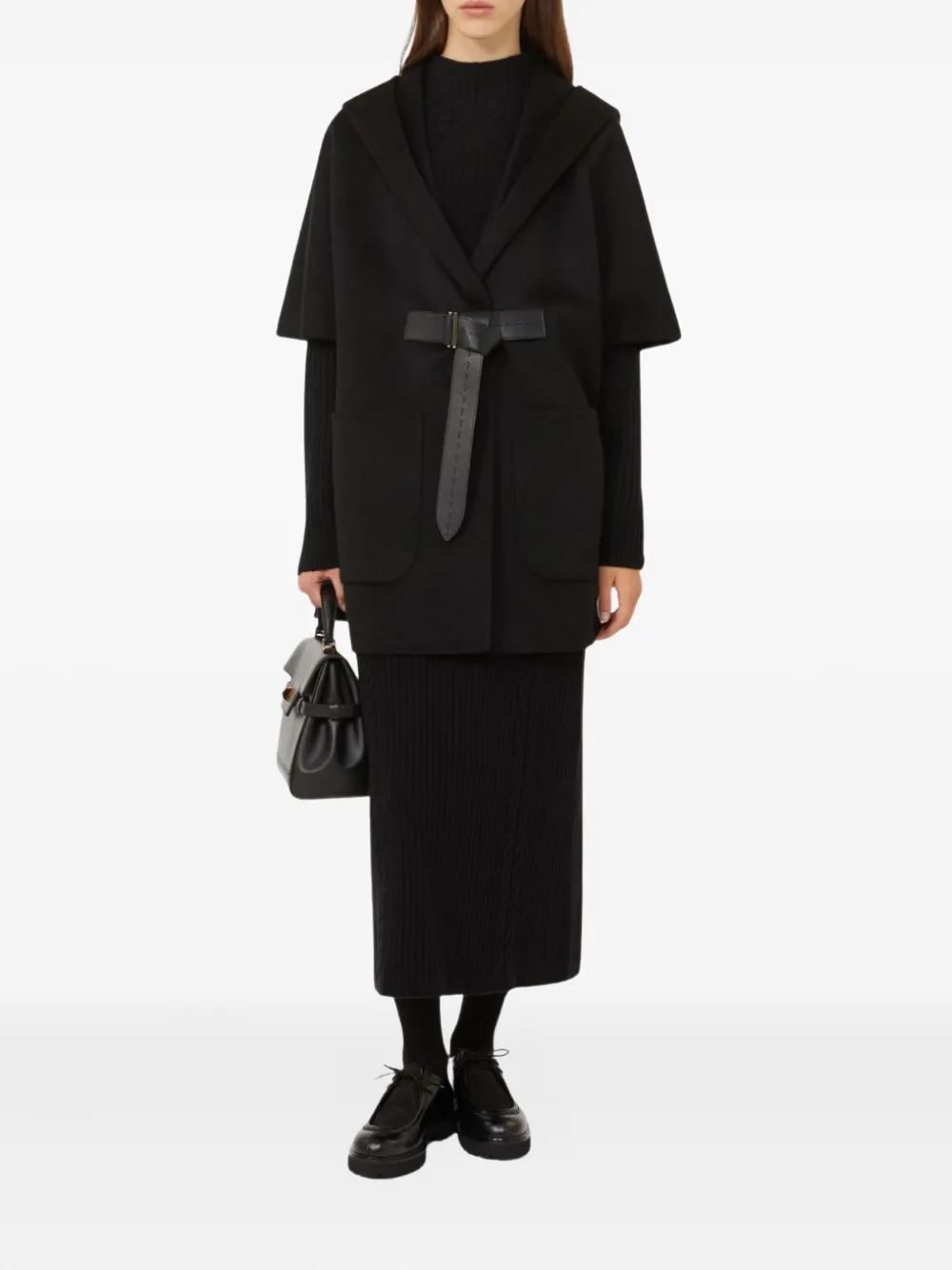 Max Mara capa con capucha y cinturón | Capas | Image 2