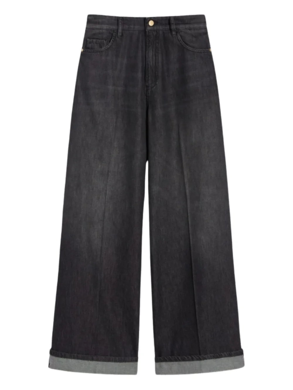 'S Max Mara wide-leg cuffed jeans | Black | Image 1