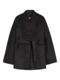 Max Mara belted brushed coat - Grey