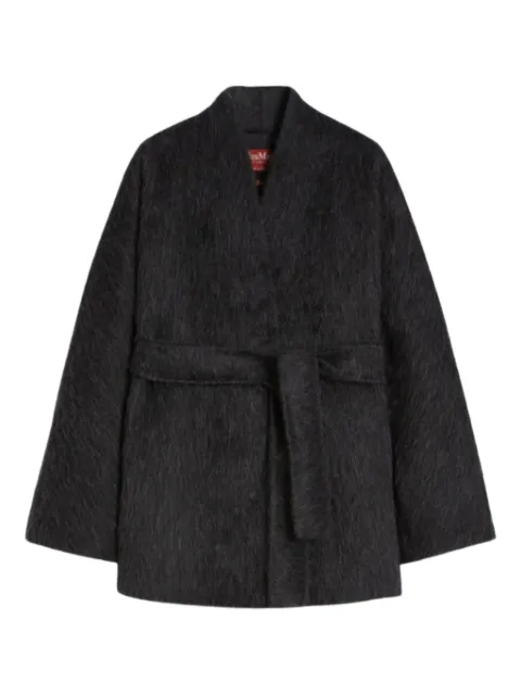 Max Mara belted brushed coat