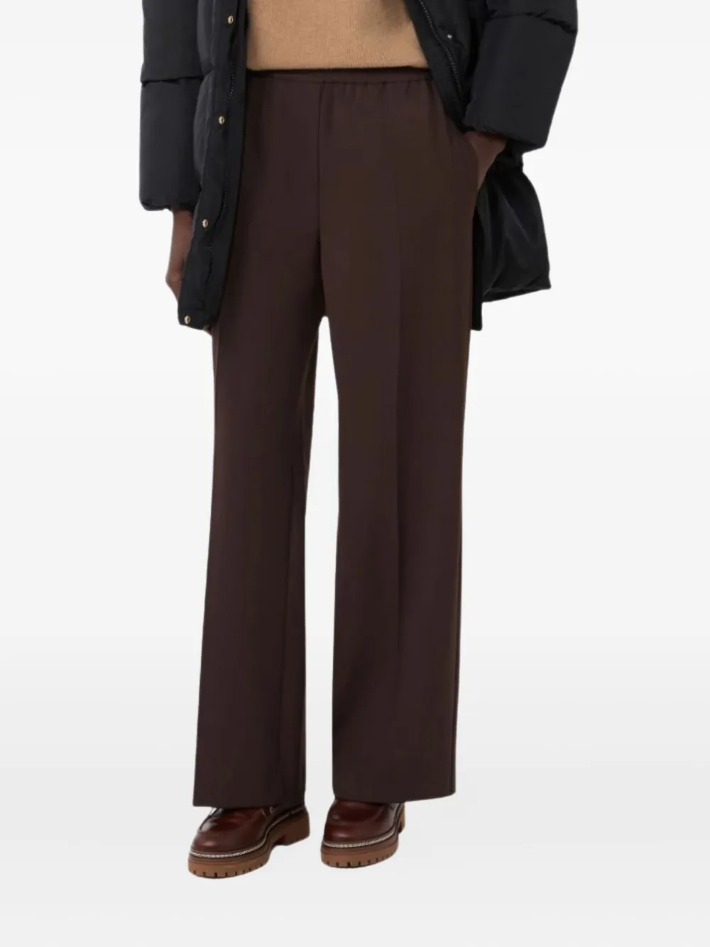 Weekend Max Mara elasticated-waistband trousers - Bruin