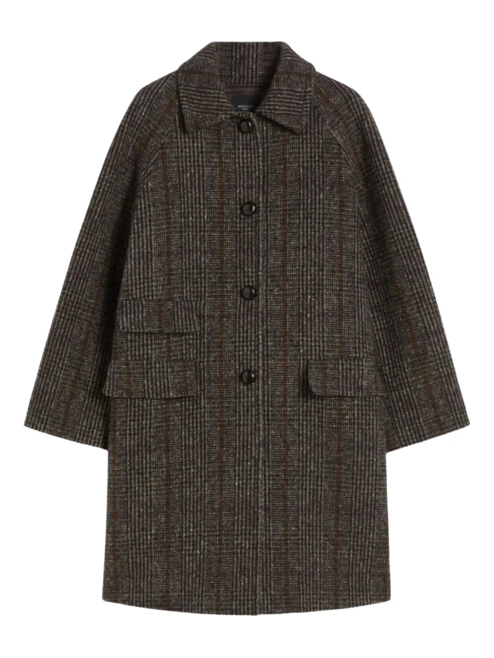 Weekend Max Mara Prince of Wales wool coat | Brown | Image 1