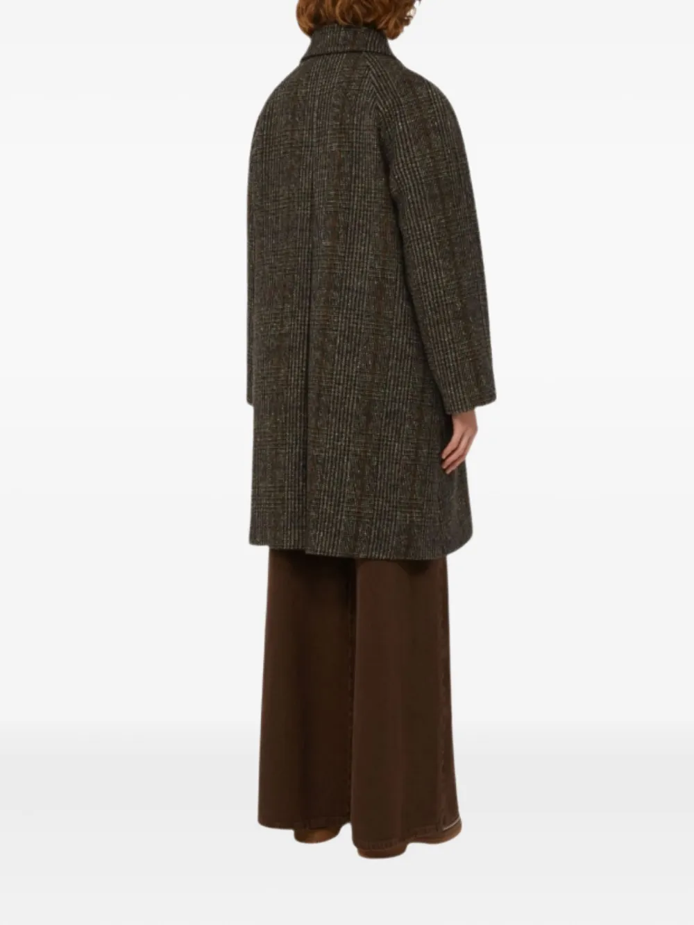Weekend Max Mara Prince of Wales wollen jas Bruin