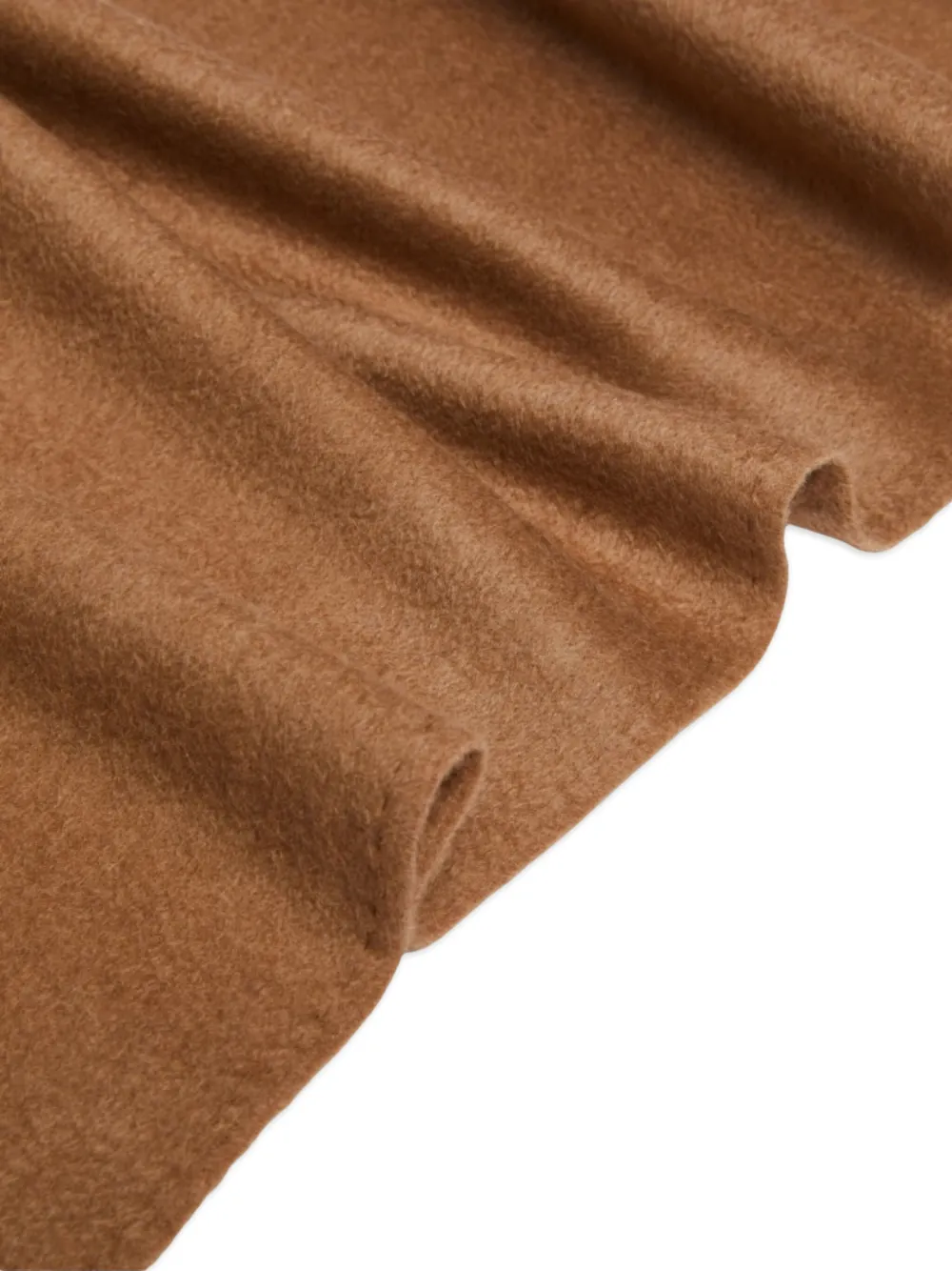 Max Mara Wollen sjaal met geborduurd monogram Bruin