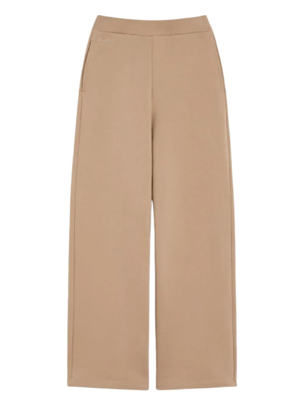 'S Max Mara Broek met borduurwerk en wijde pijpen Beige