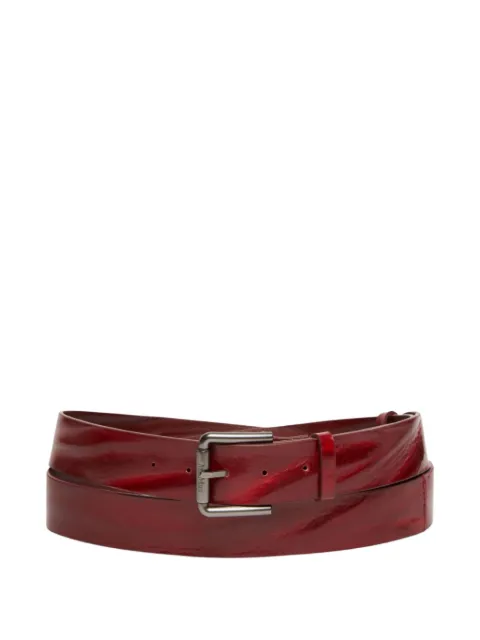 Max Mara square-buckle leather belt