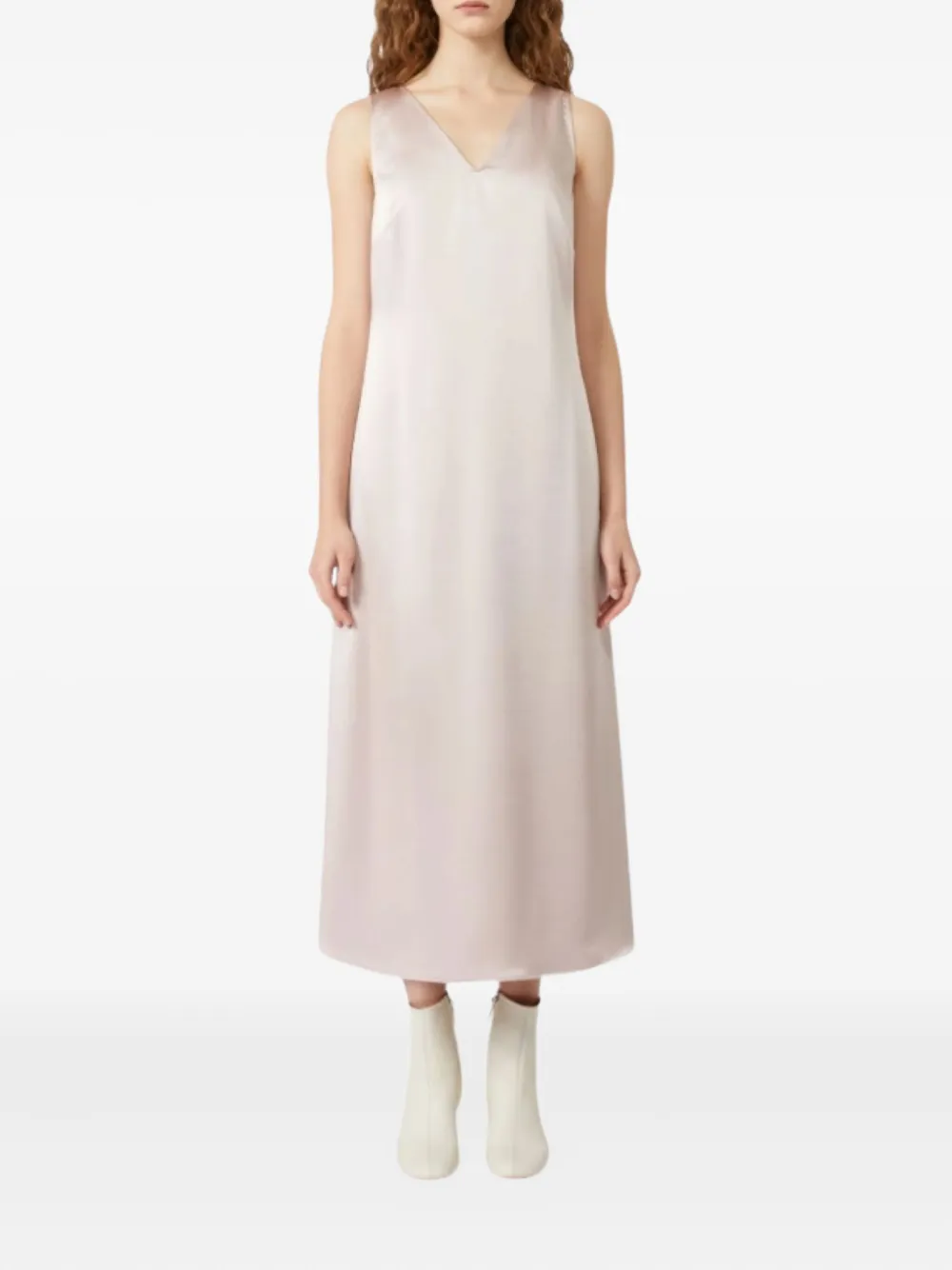 Weekend Max Mara OTTELIA midi-jurk met V-hals - Roze
