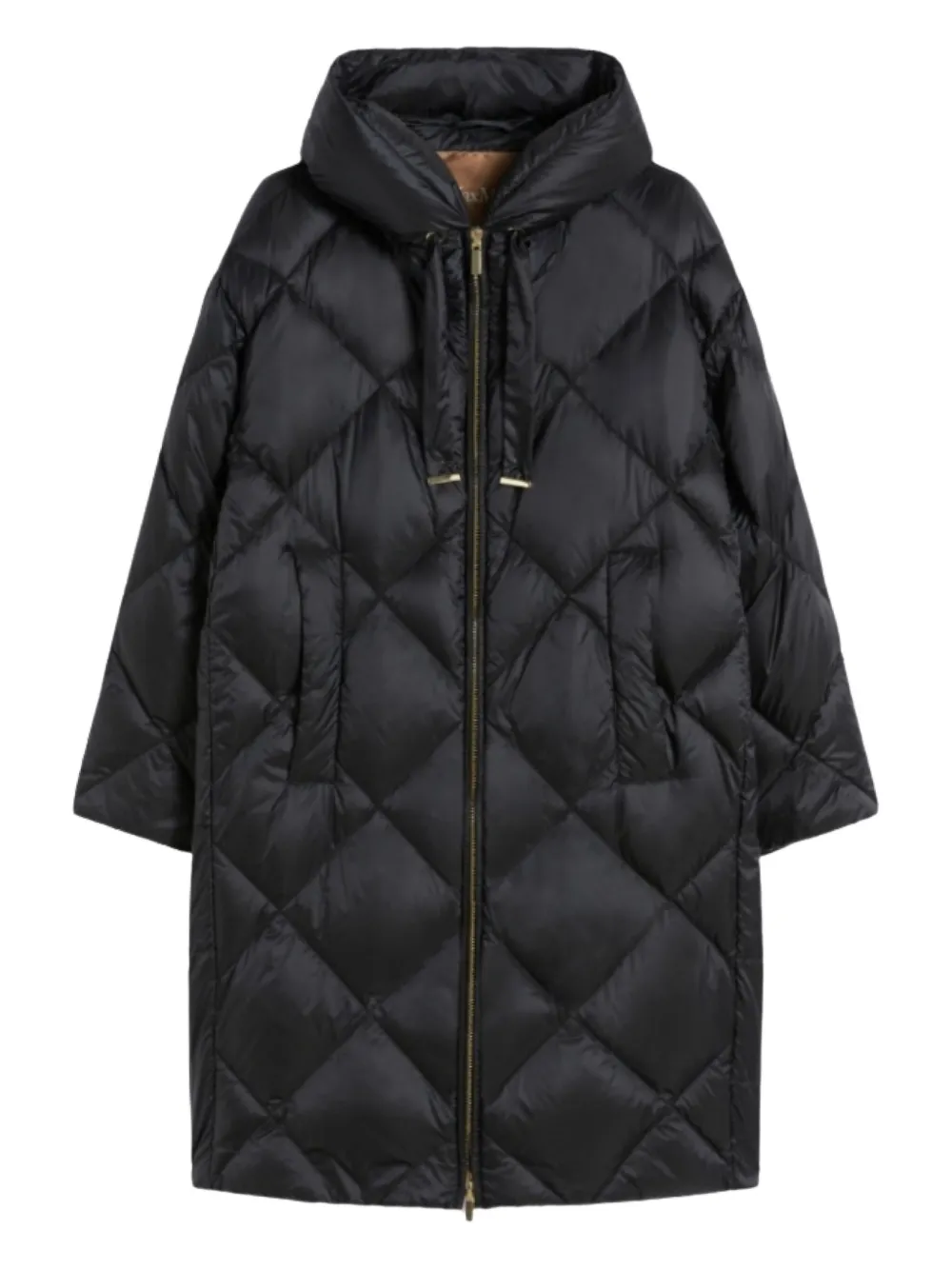 Max Mara abrigo capitonado con capucha | negro | Image 1