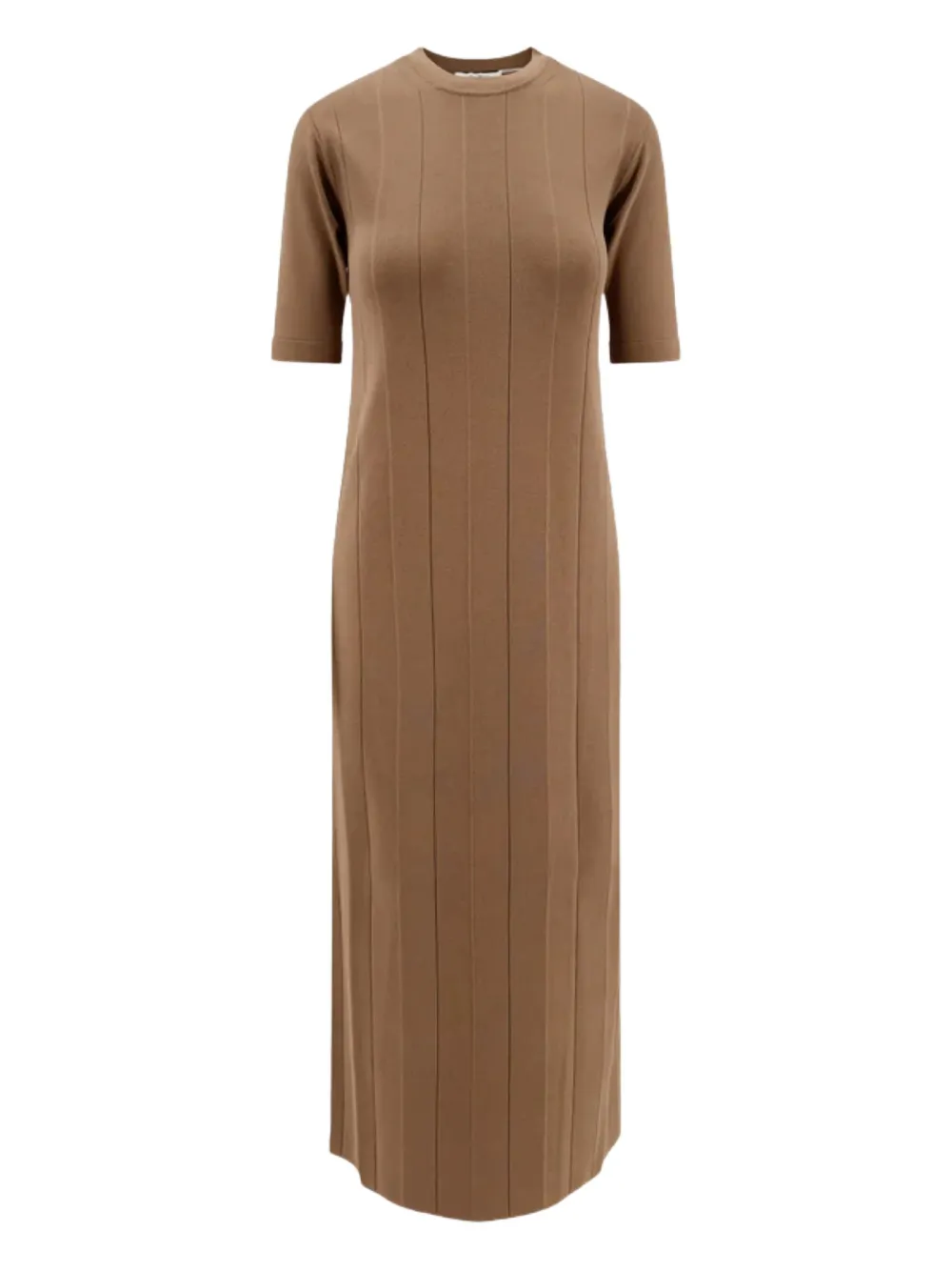 Max Mara Orafo リブニット マキシドレス - ブラウン Max Mara Orafo リブニット マキシドレス - ブラウン