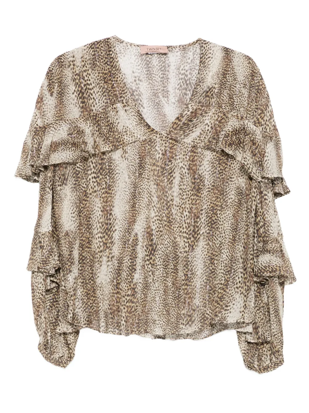 TWINSET ruffle-detail top | Neutrals | Image 1