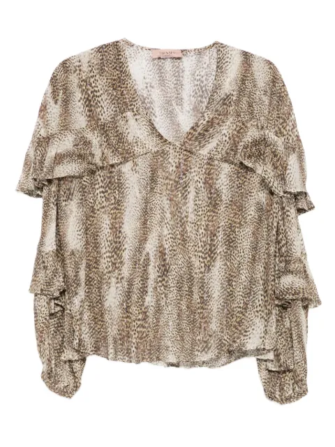 TWINSET ruffle-detail top
