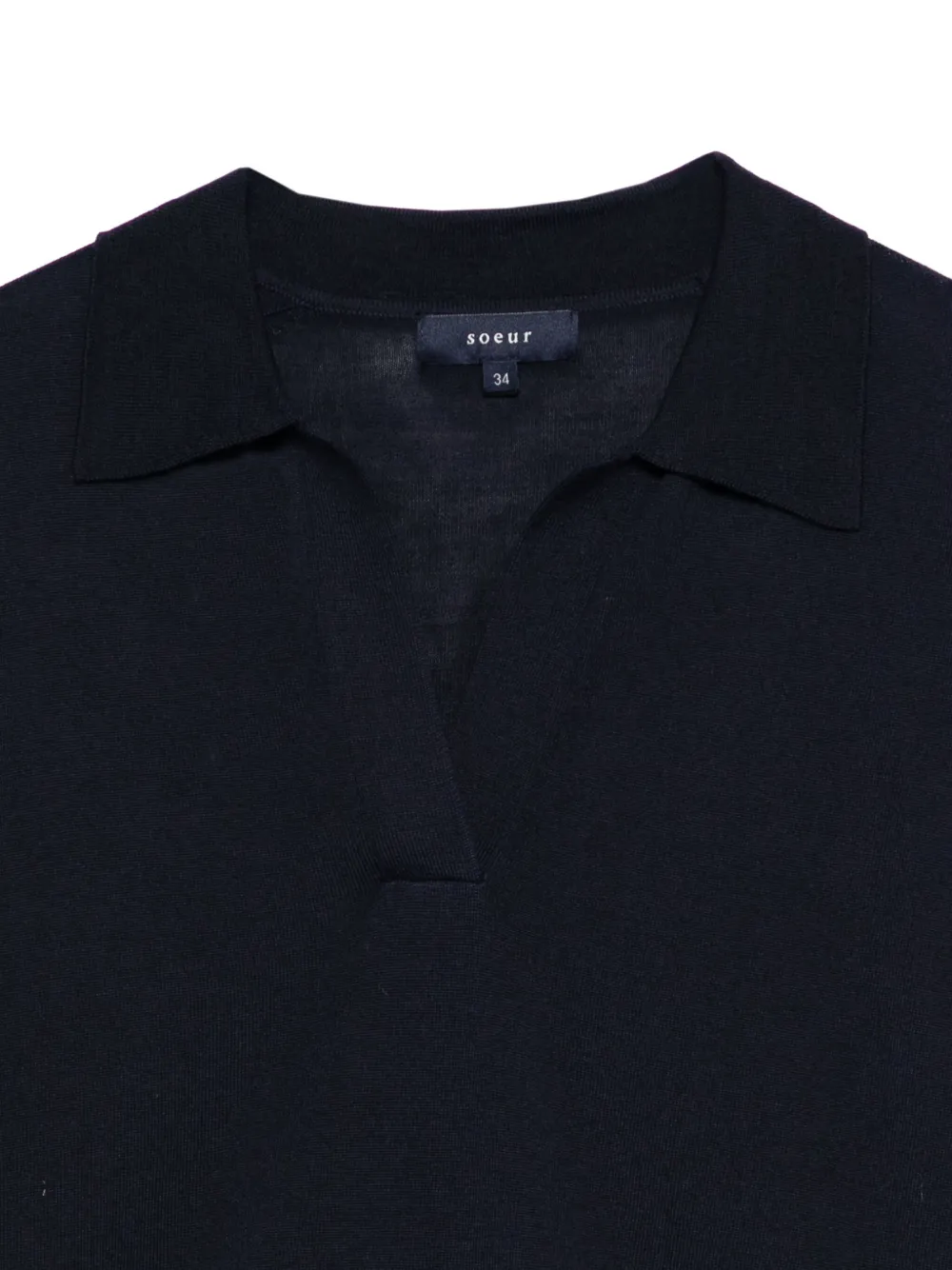 Soeur Trui met polokraag Blauw