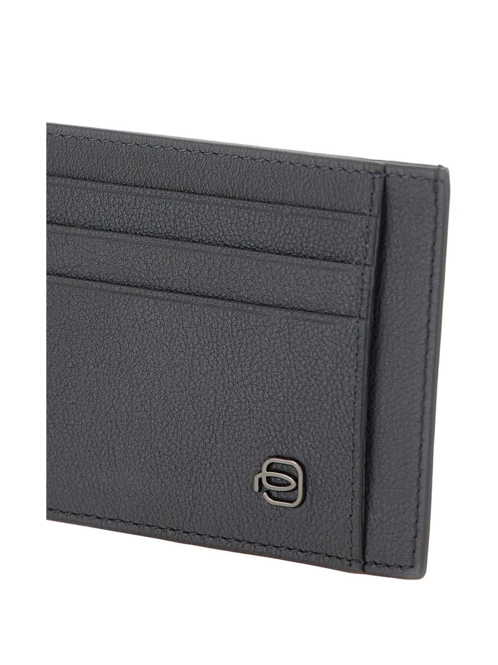 PIQUADRO logo card holder Blauw
