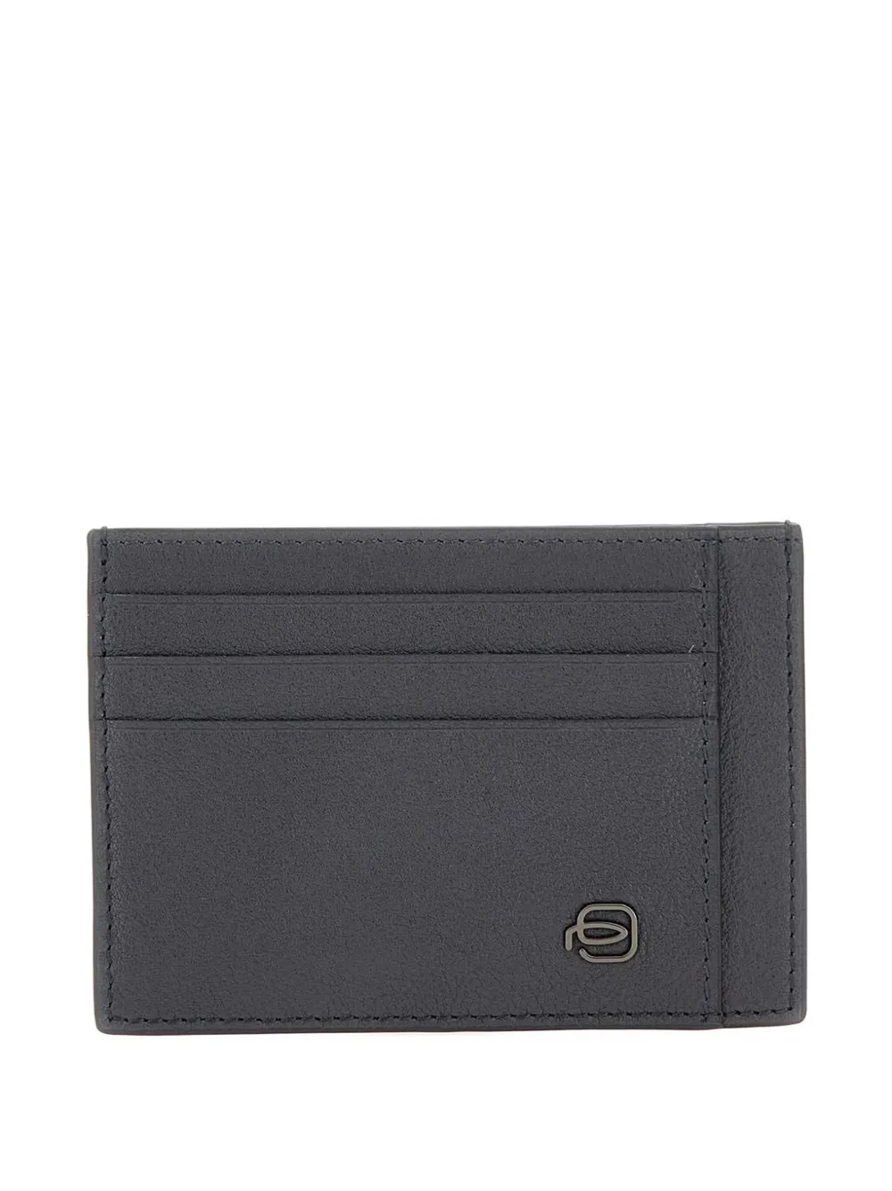 PIQUADRO logo card holder Blauw
