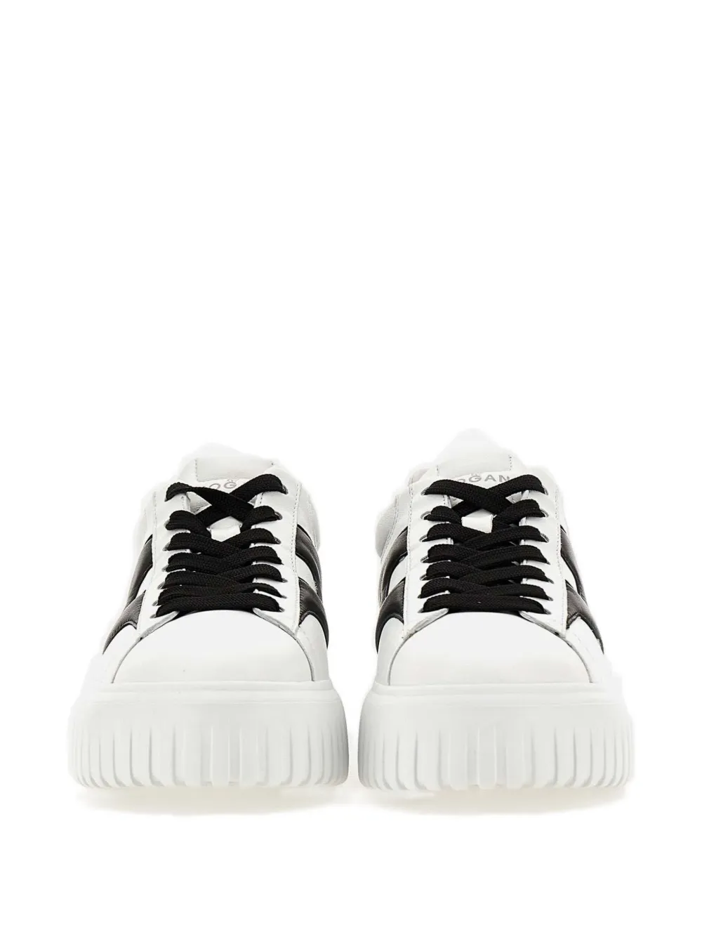 Hogan logo-patch platform sneakers White