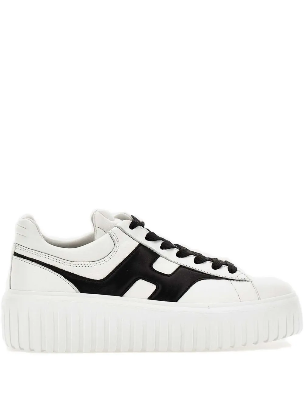 Hogan logo-patch platform sneakers White