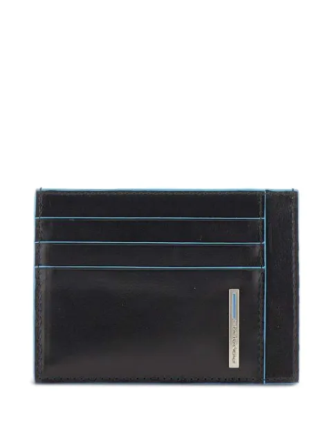 PIQUADRO tarjetero con placa del logo