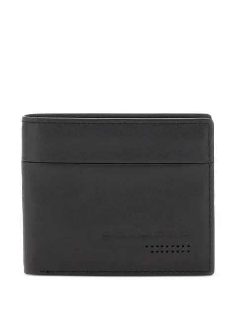 PIQUADRO embossed logo leather wallet