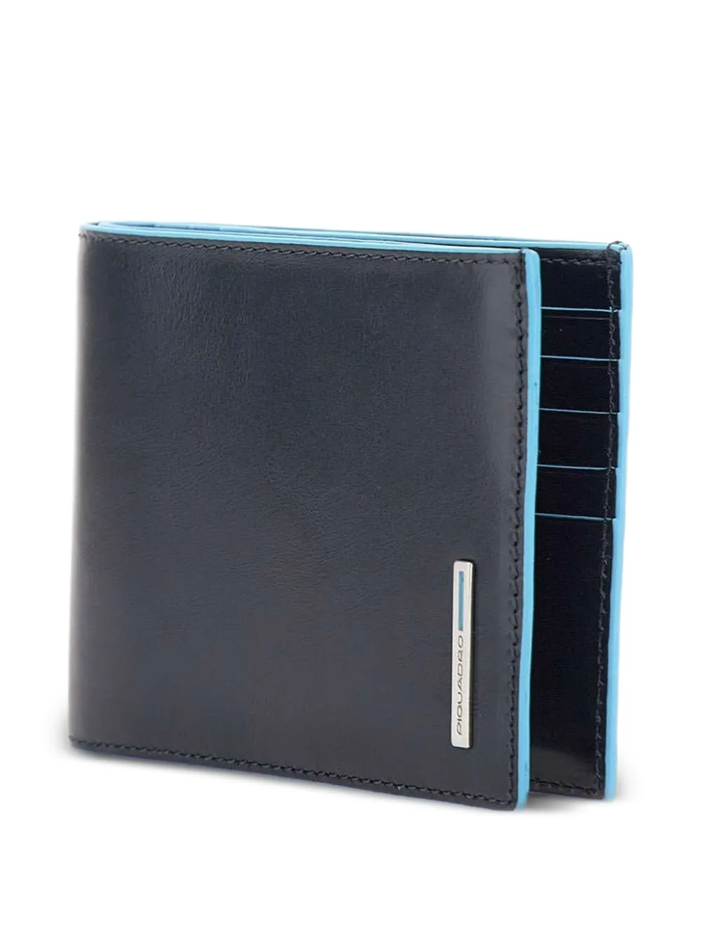  Piquadro Leather Wallet - Blue 