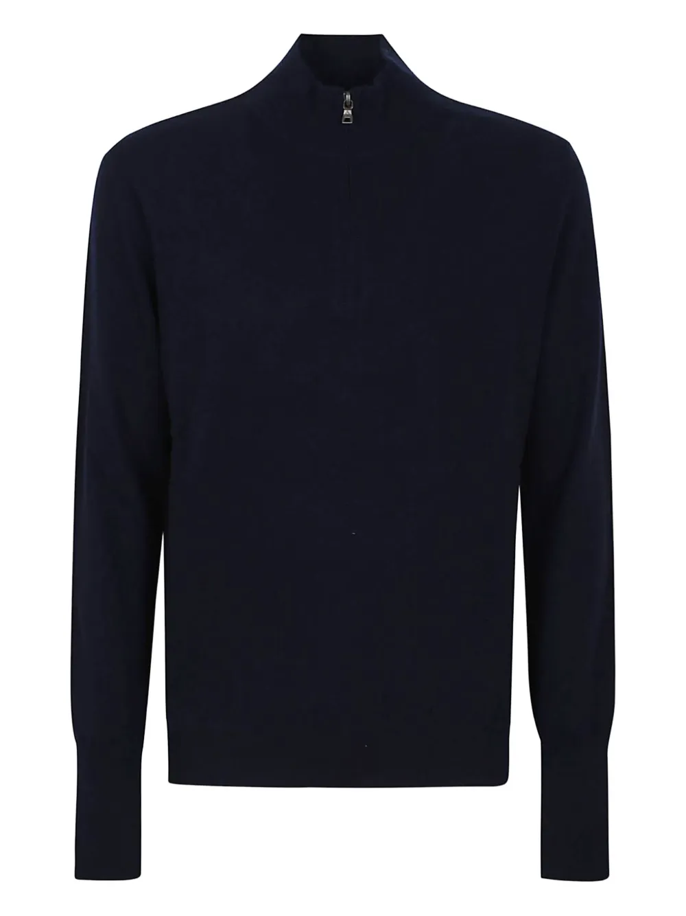 Ballantyne half-zip cashmere polo shirt Blauw