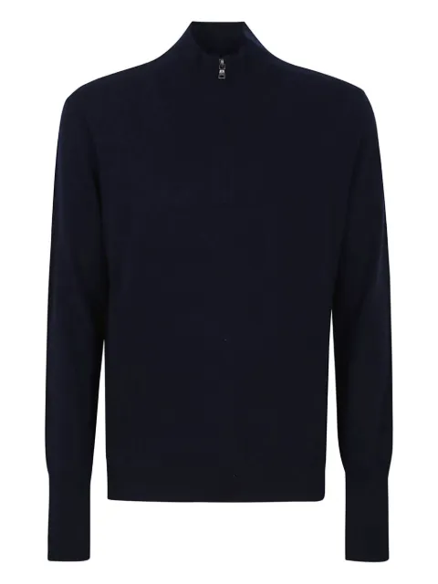 Ballantyne half-zip cashmere polo shirt