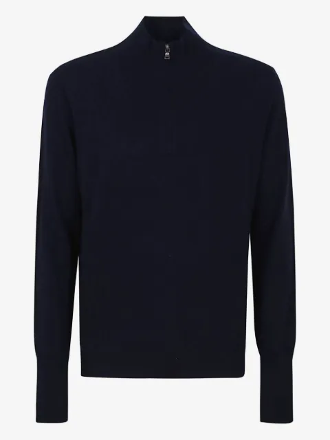 Ballantyne half-zip cashmere polo shirt