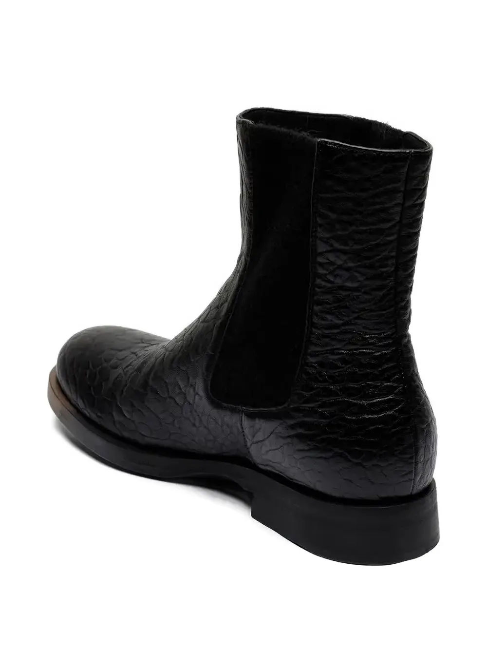Uma Wang Textured Chelsea Boots In Black