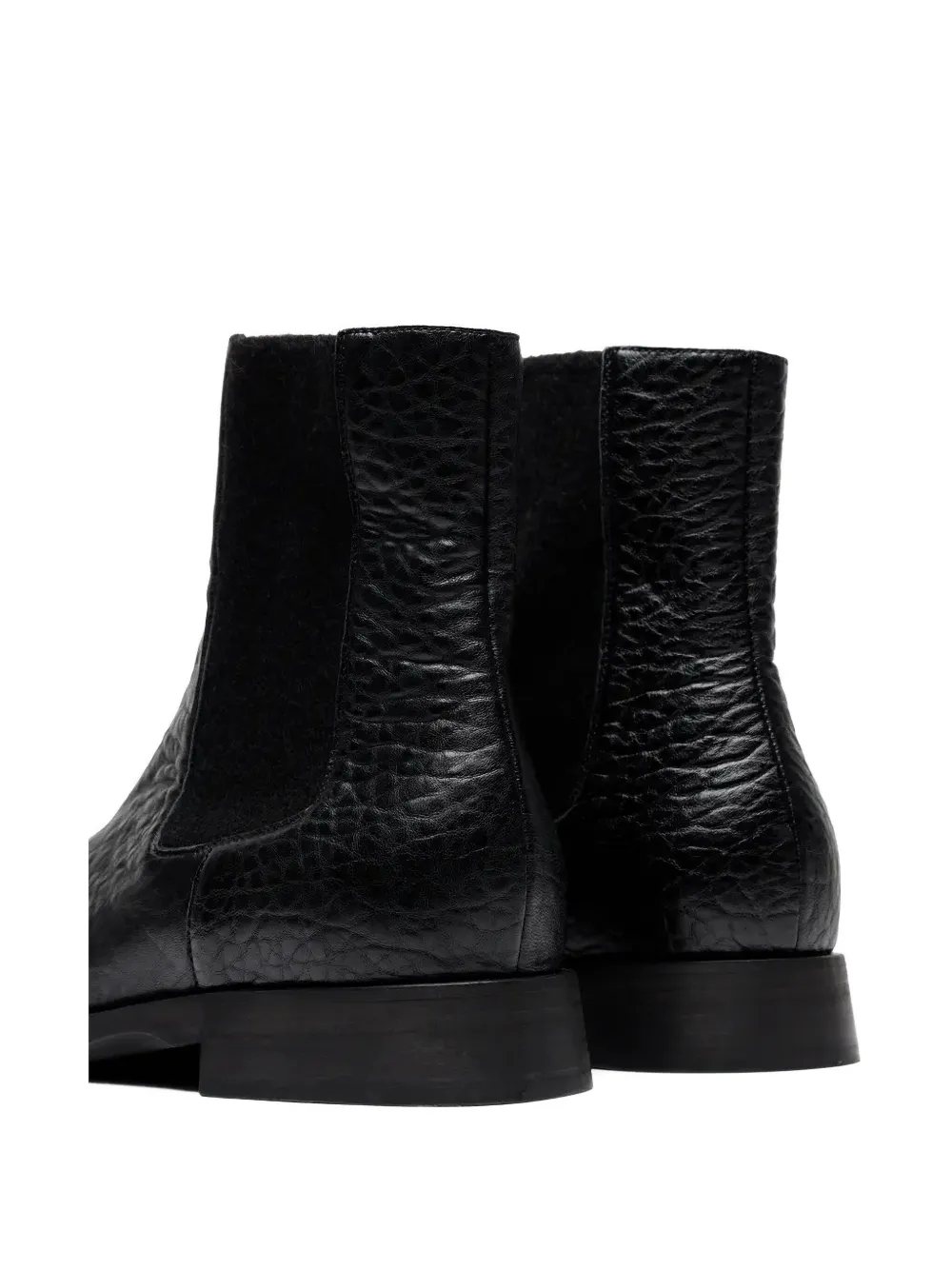 Uma Wang Textured Chelsea Boots In Black