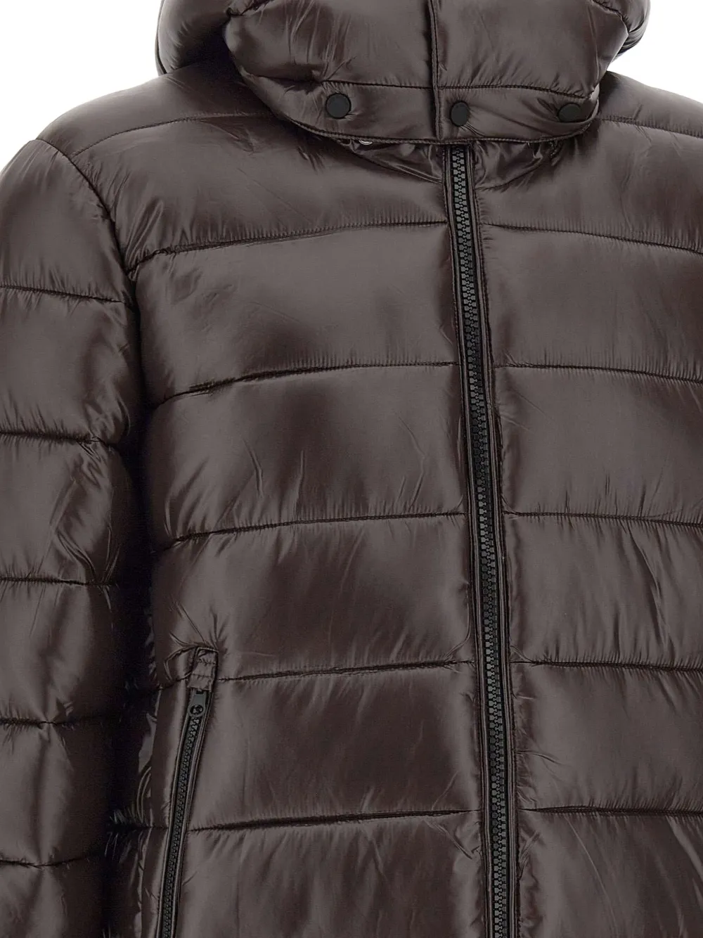 Save The Duck slouch-hood quilted jacket Bruin