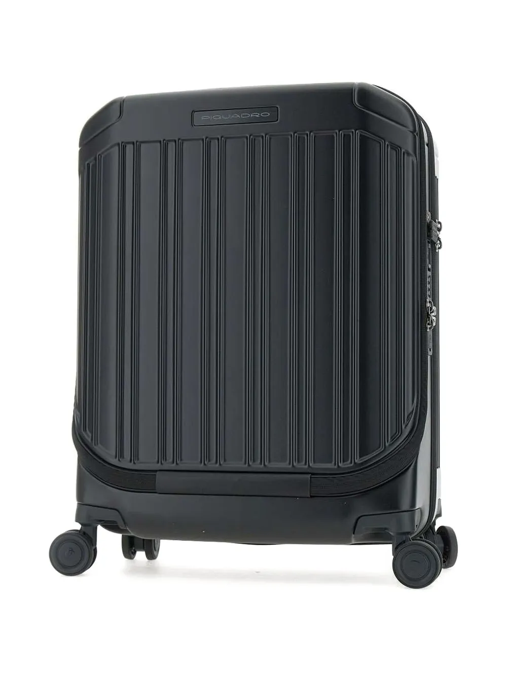 PIQUADRO striped-pattern luggage Zwart