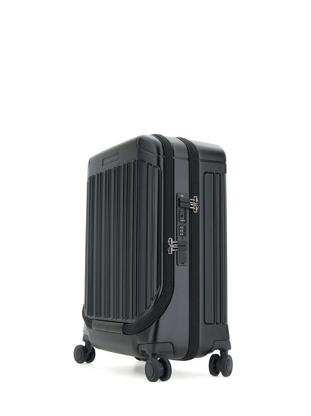 PIQUADRO striped-pattern luggage Zwart
