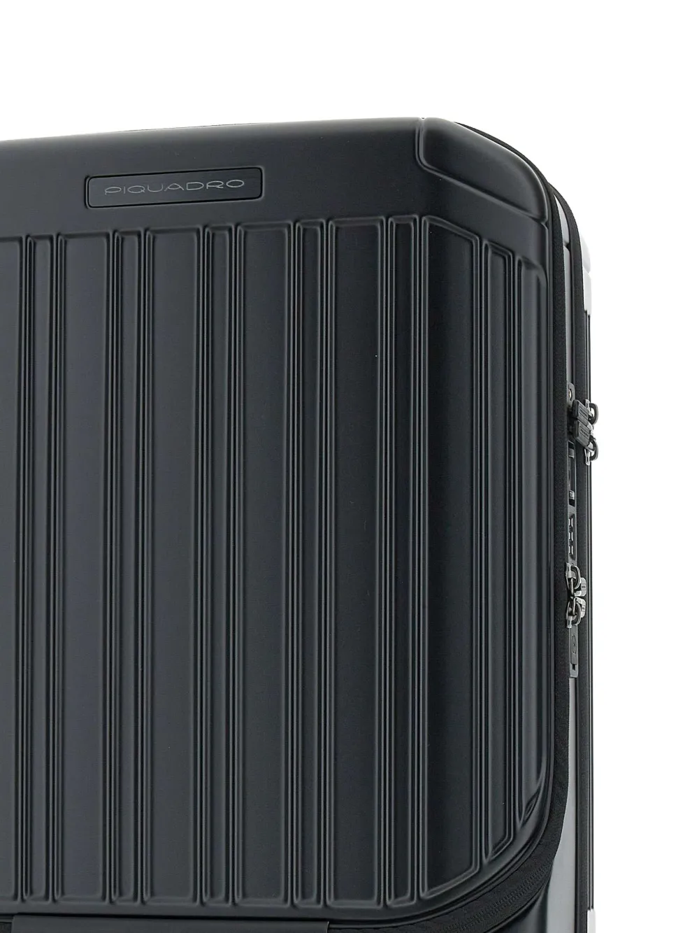 PIQUADRO striped-pattern luggage Zwart