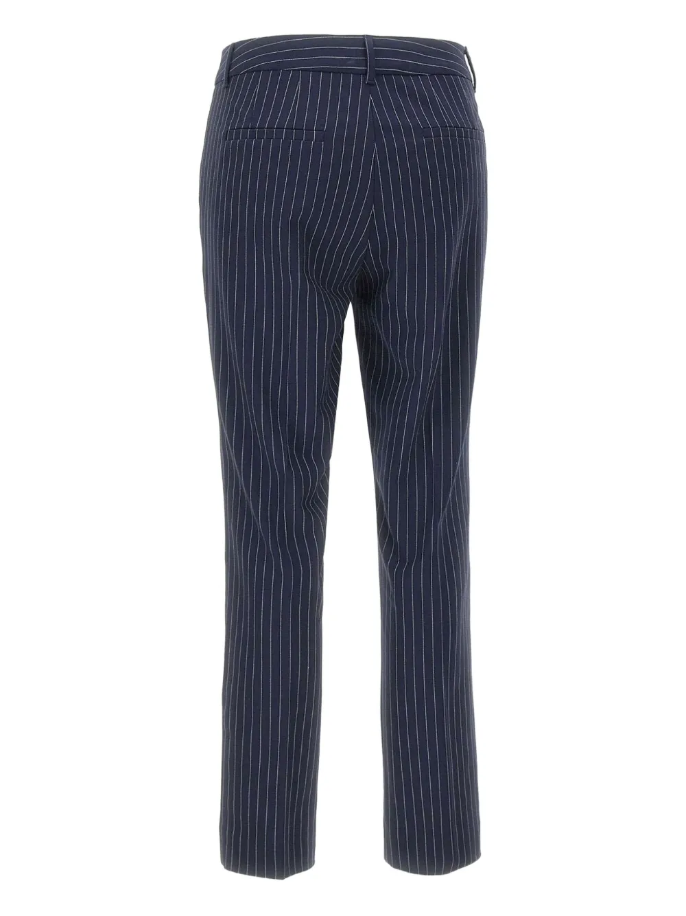 Marella welt-pockets pinstripe trousers Blauw