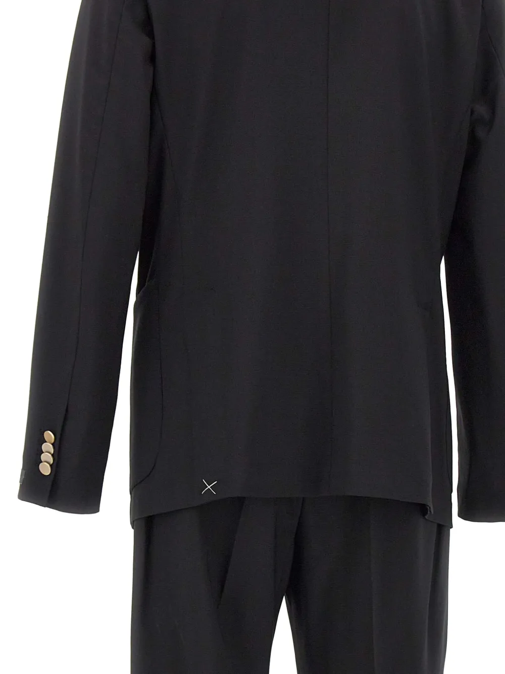 Briglia 1949 double-breasted peak-lapel suit Zwart