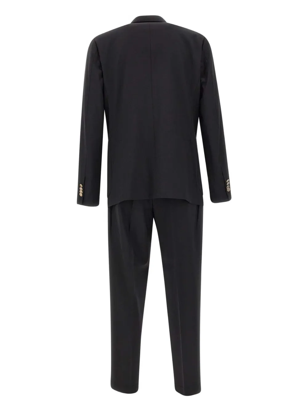 Briglia 1949 double-breasted peak-lapel suit Zwart