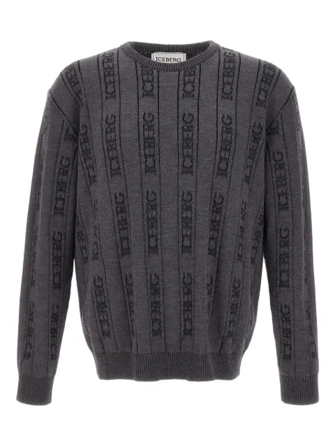Iceberg ribbed monogram sweater