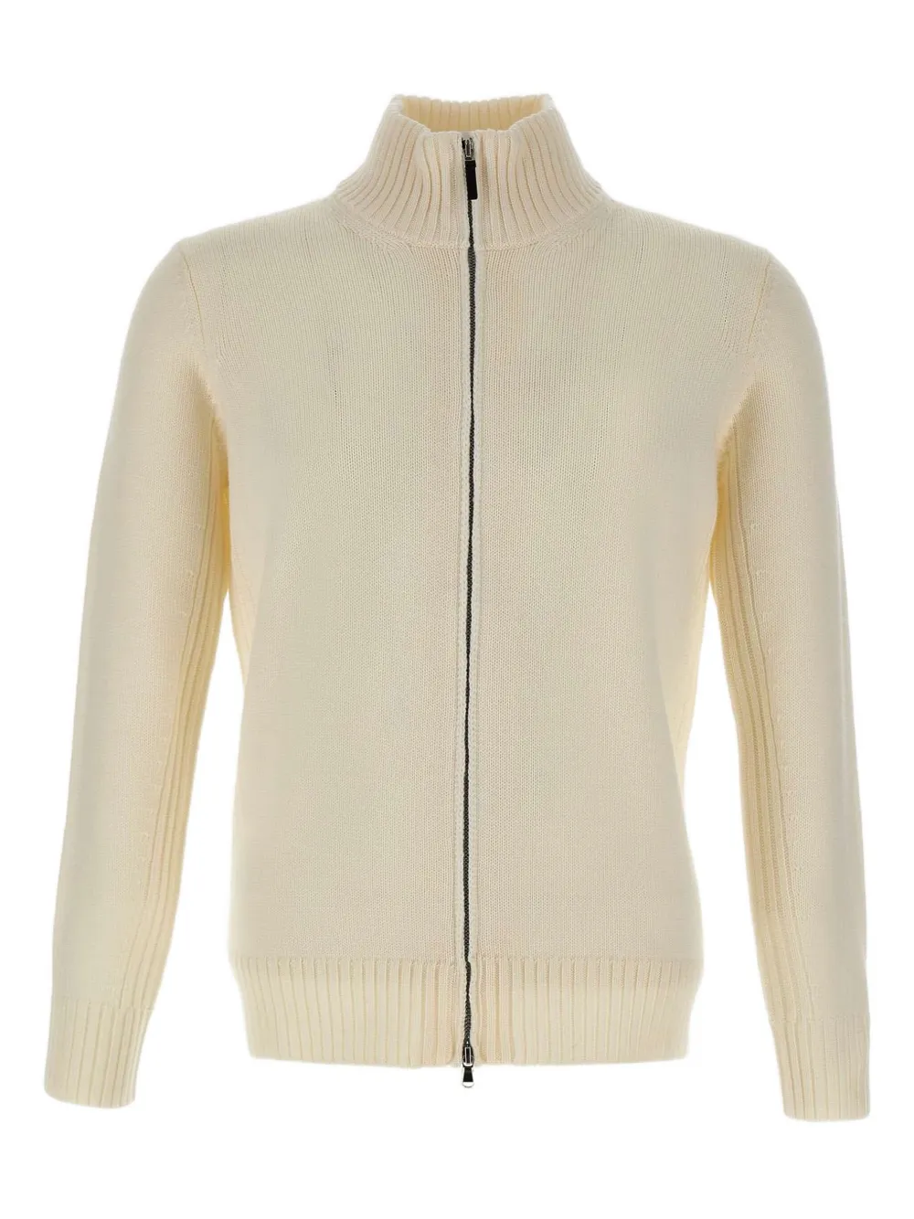 Kangra ribbed zip-front cardigan | Neutrals | Image 1