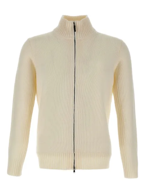 Kangra ribbed zip-front cardigan