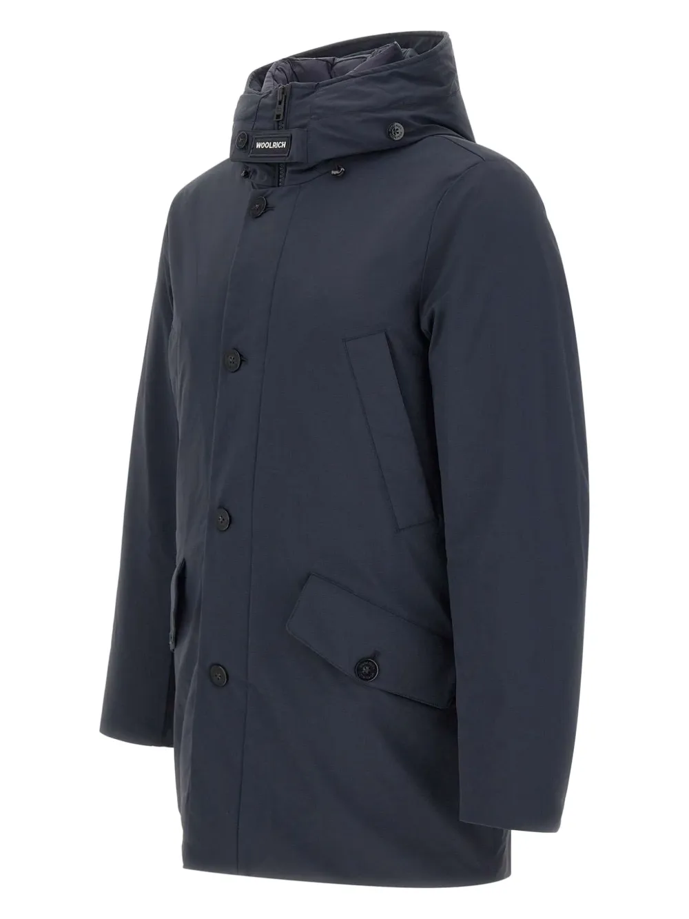 Woolrich flap-pockets padded coat Blauw