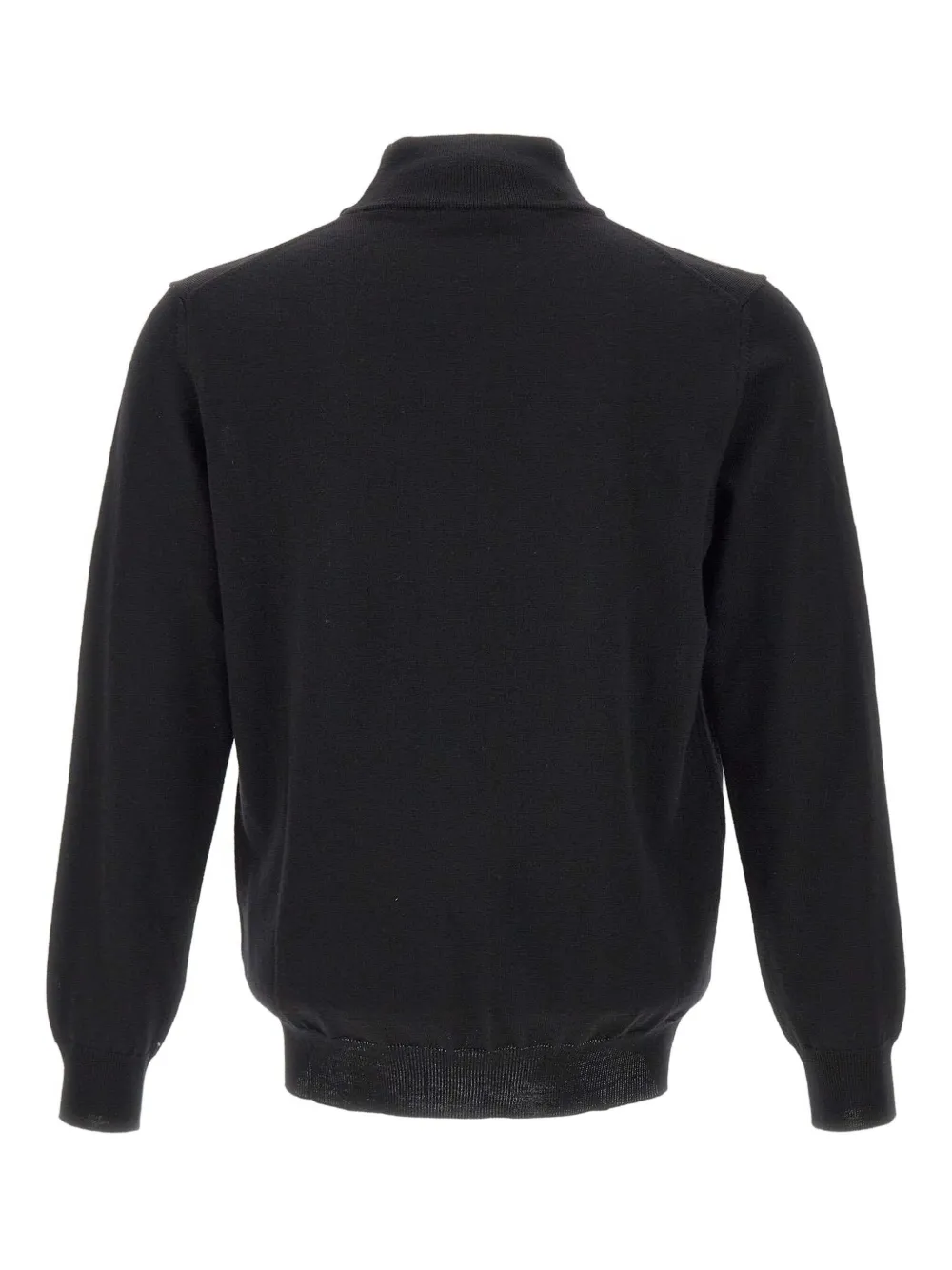 Kangra mock-neck ribbed-cuff sweater - Zwart