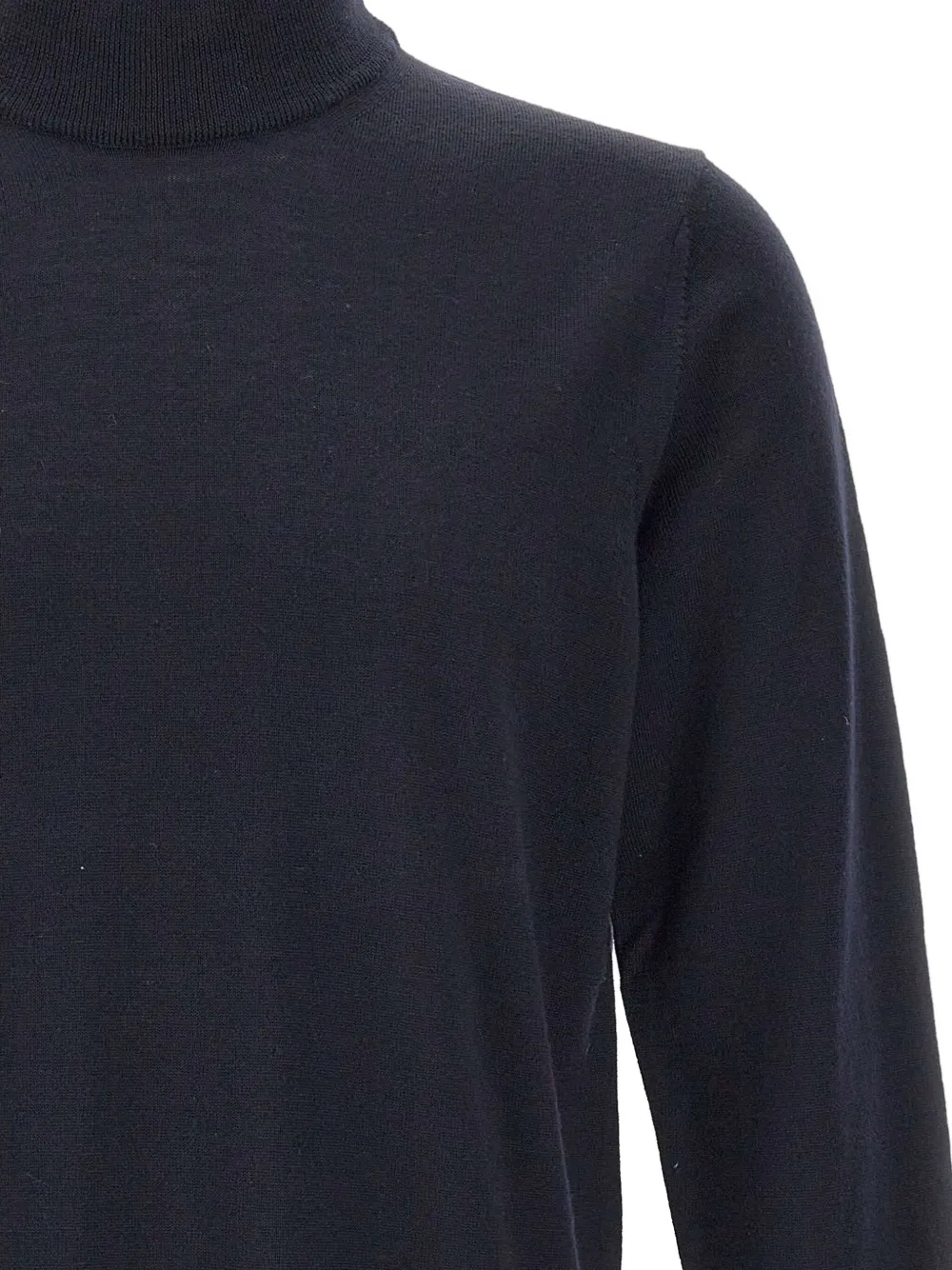 Kangra Cashmere Mock-neck Ribbed-cuff Sweater In Blue