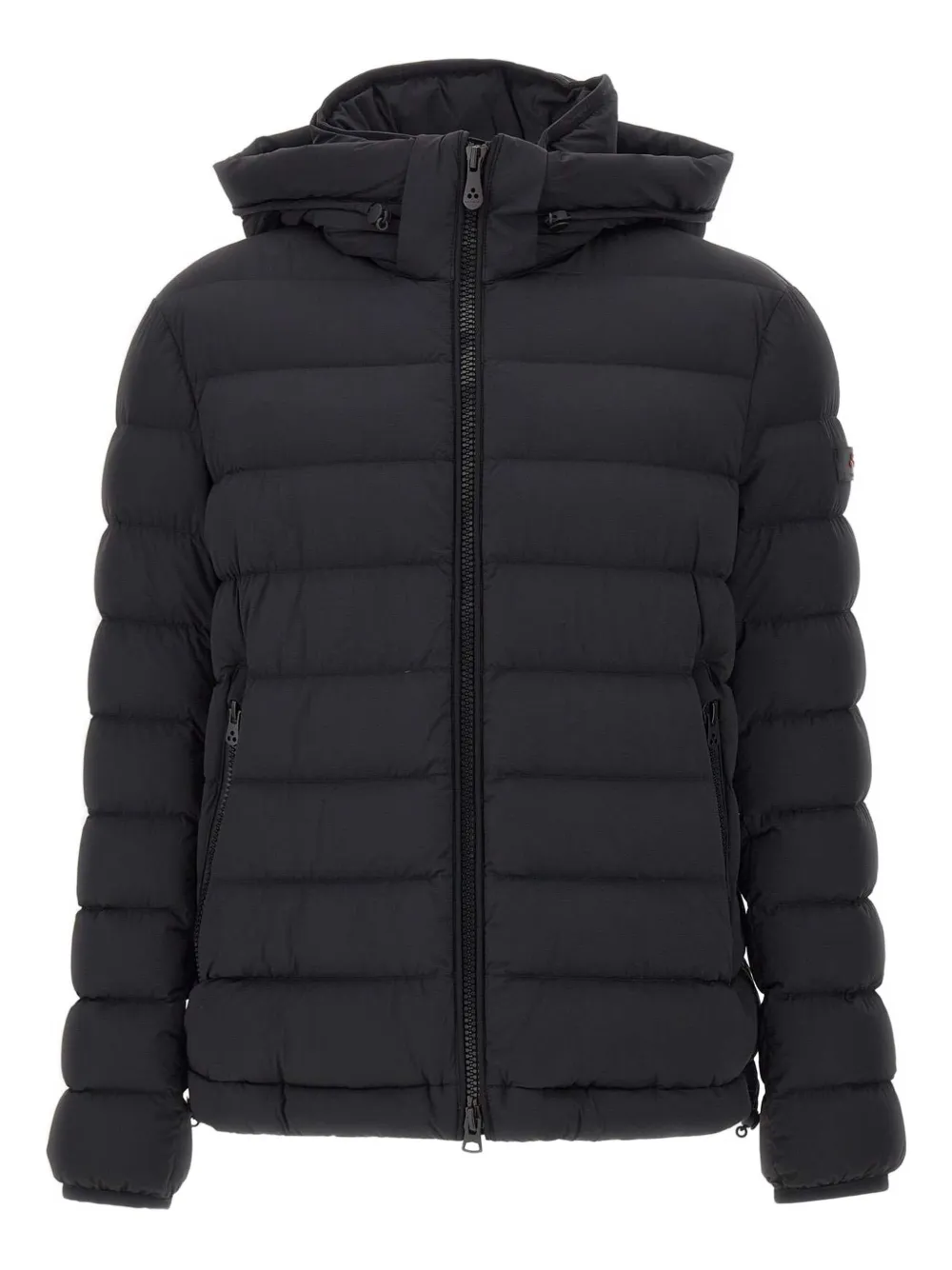 Peuterey hooded quilted down jacket - ブラック Peuterey hooded quilted down jacket - ブラック