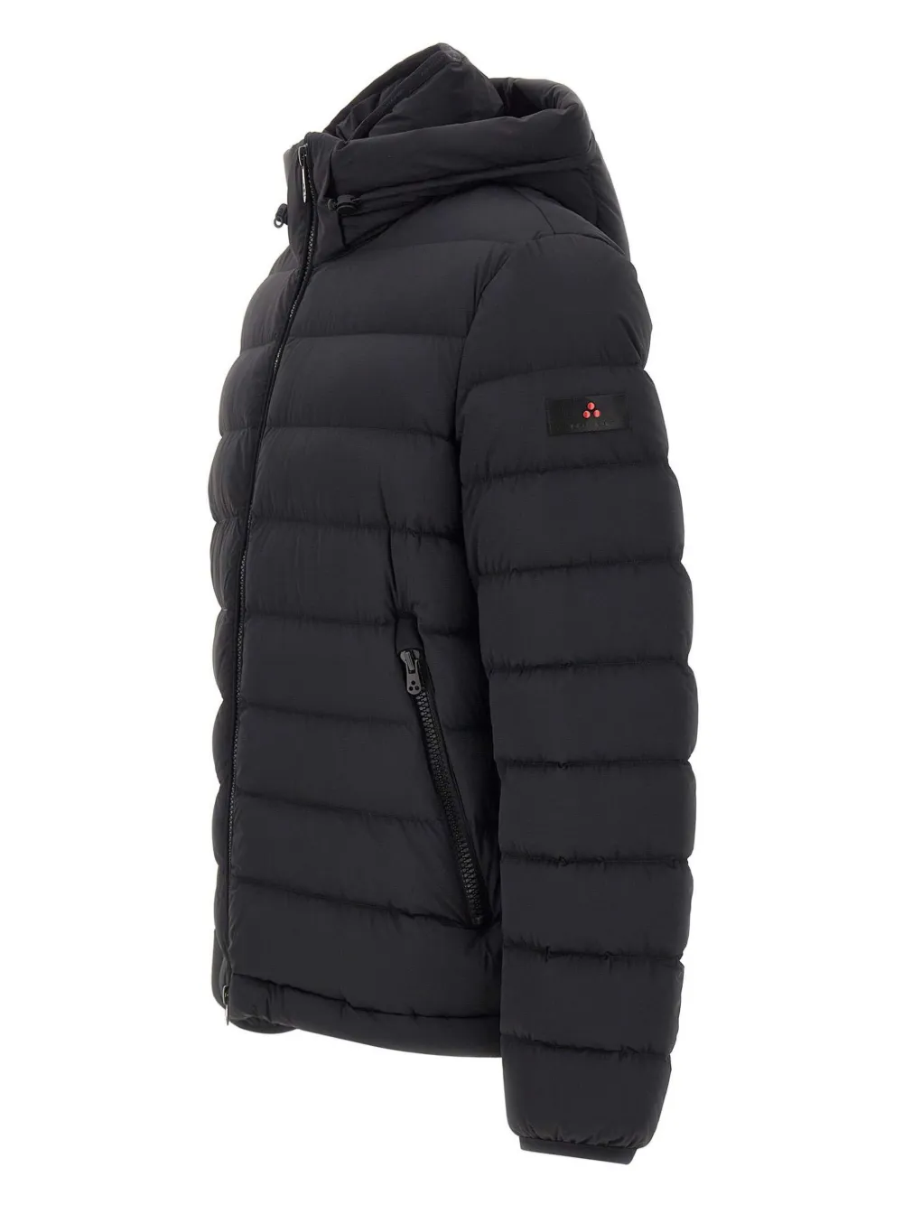 Peuterey Hooded Quilted Down Jacket In Black