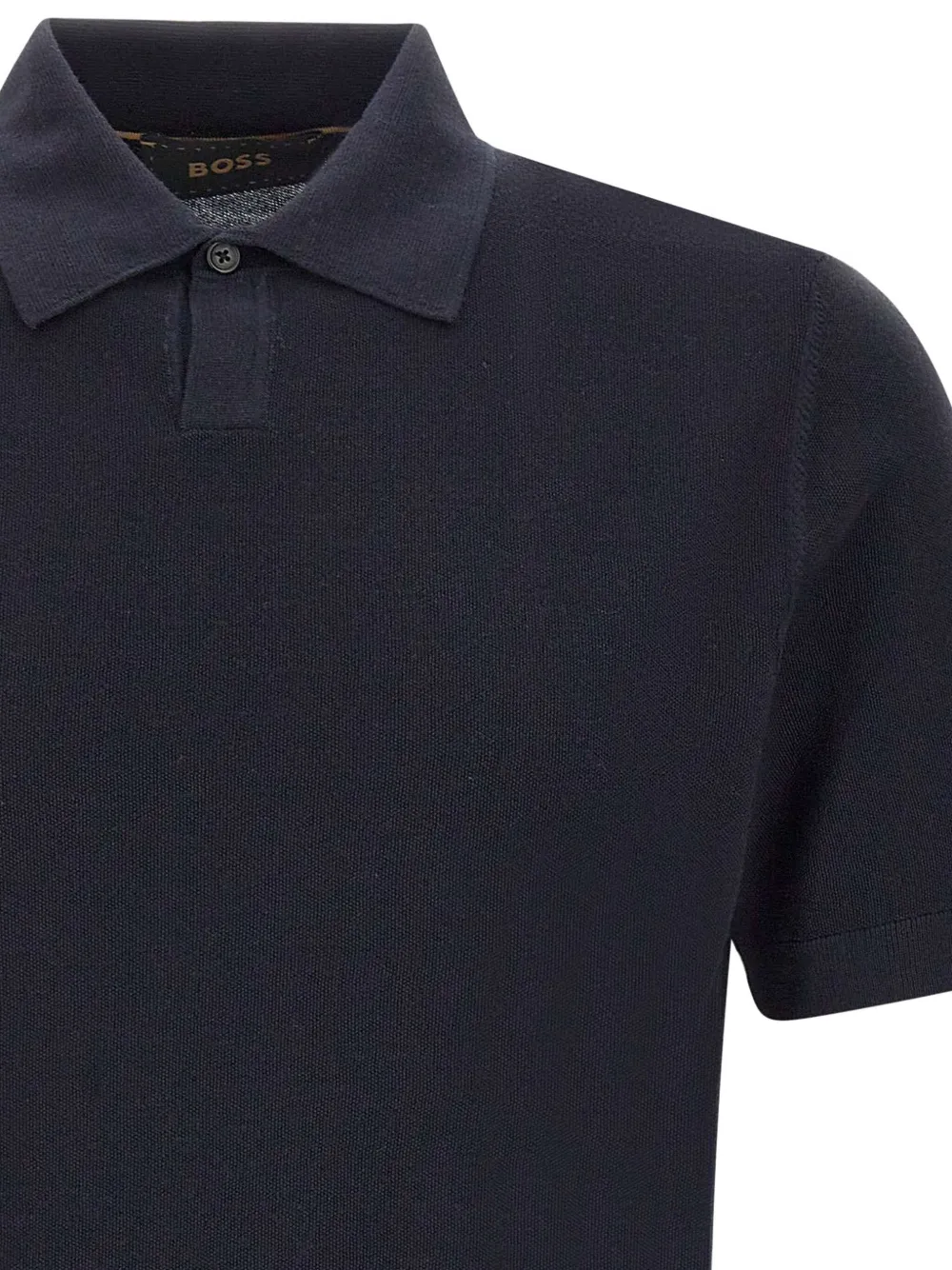 BOSS short-sleeve polo shirt Blauw