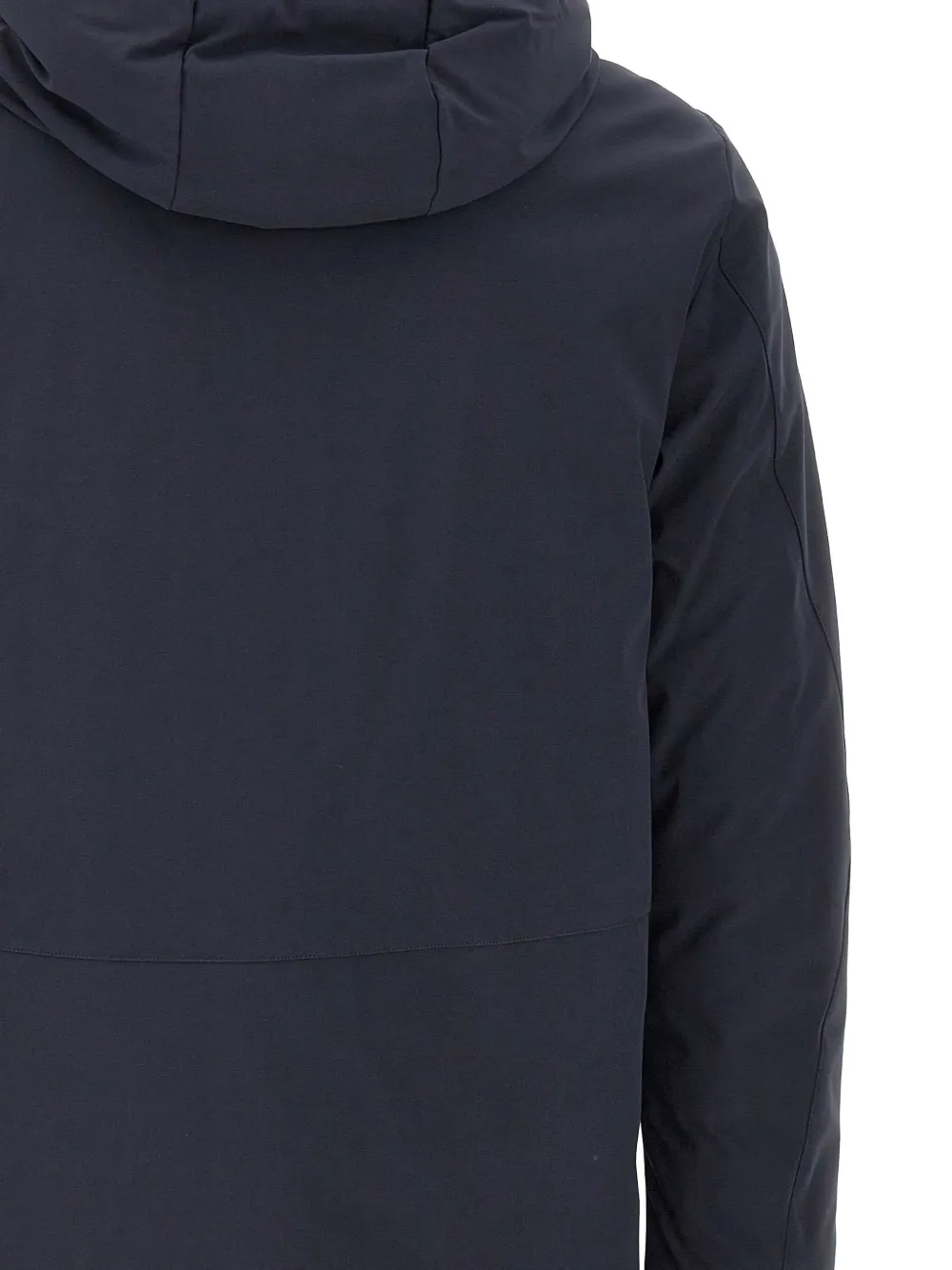 Peuterey hooded zip-up parka Blauw