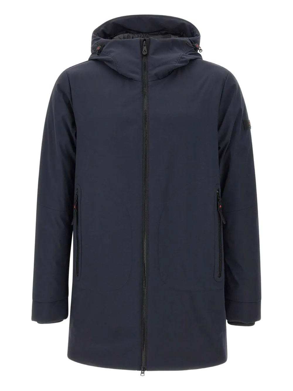 Peuterey hooded zip-up parka - ブルー Peuterey hooded zip-up parka - ブルー